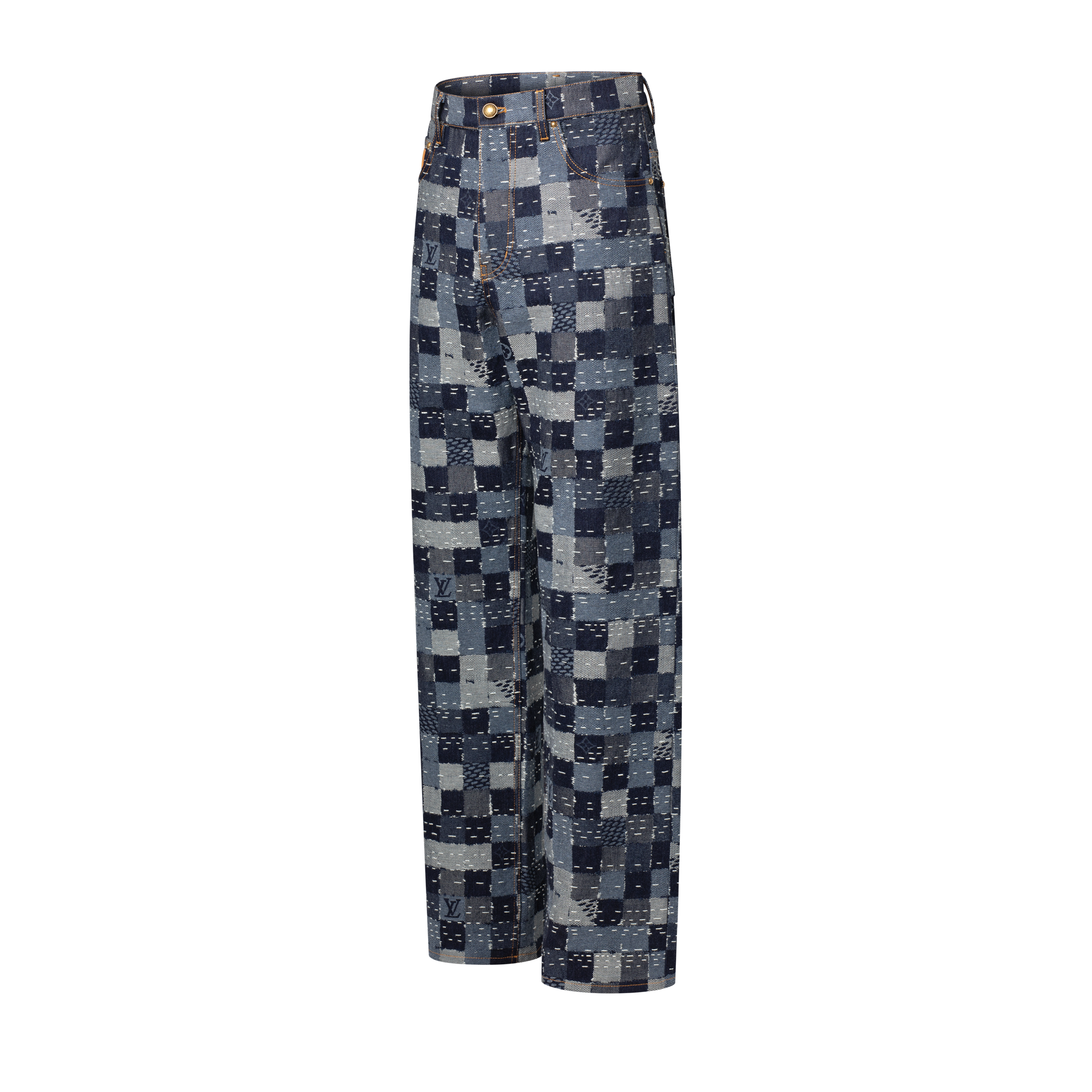 Damier Denim Skate Pants - Ready-to-Wear | LOUIS VUITTON